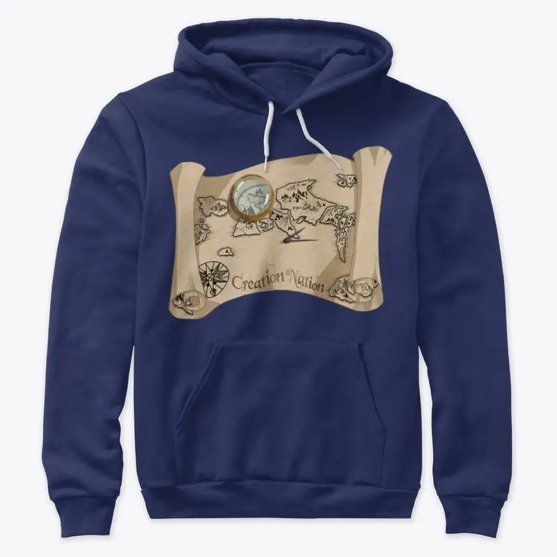 Creation Nation Map Hoodies