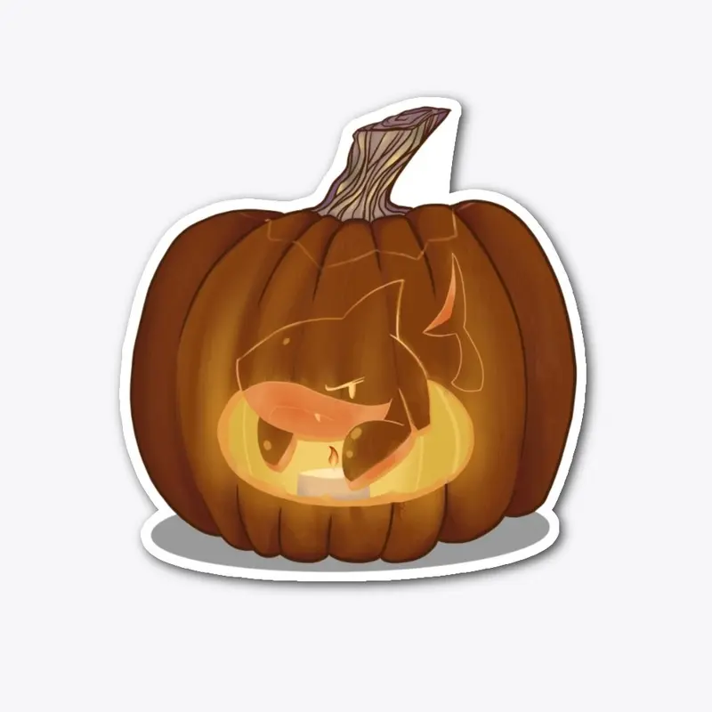 Shark-O-Lantern Stickers